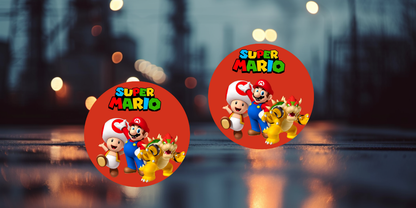 Impresiones de sublimación de posavasos de Super Mario (8 por página)