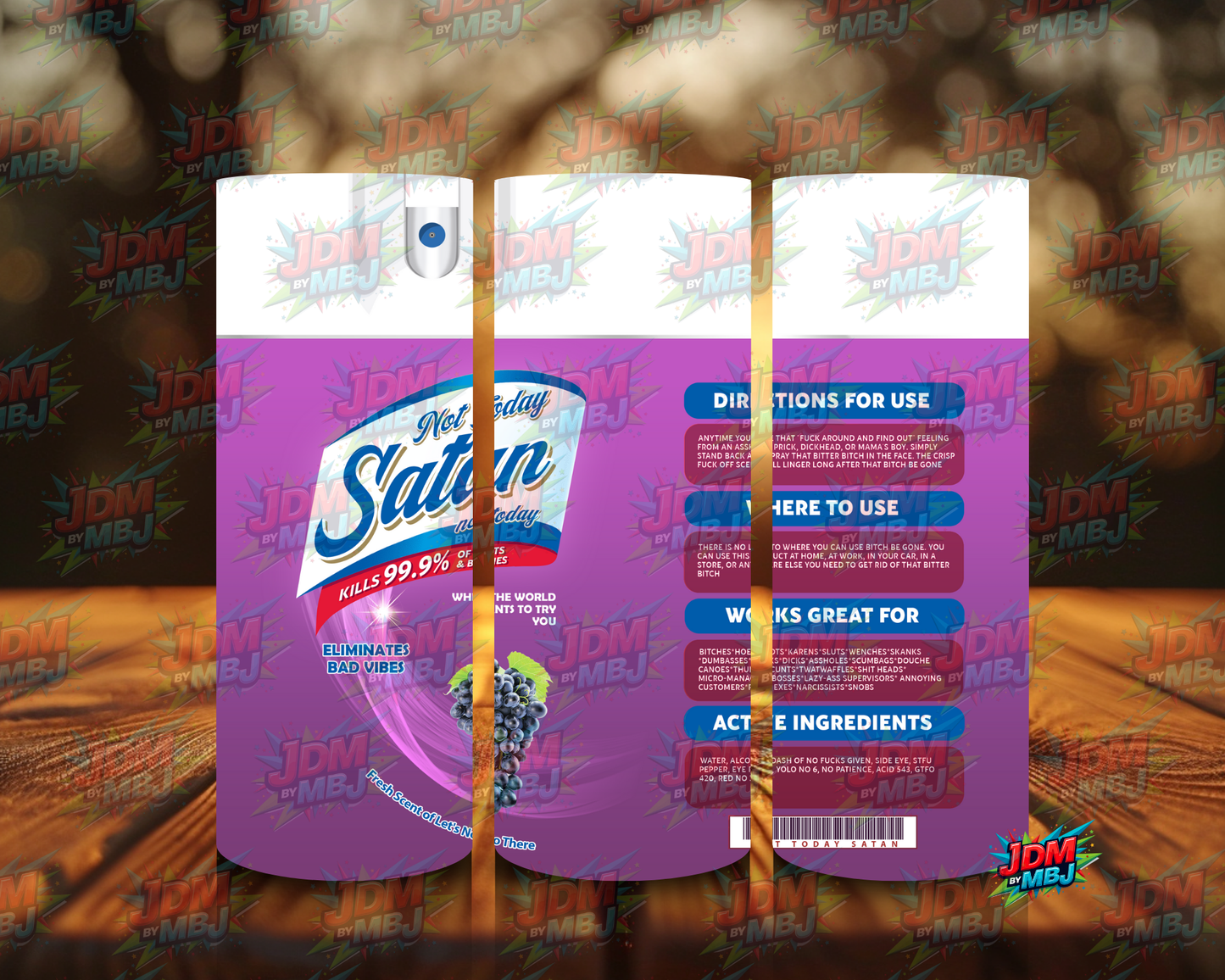 Inspired by Not Today Satan Sublimation Prints