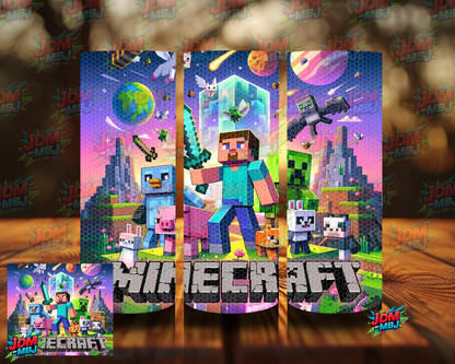 Rhinestone Minecraft 20oz Sublimation Prints