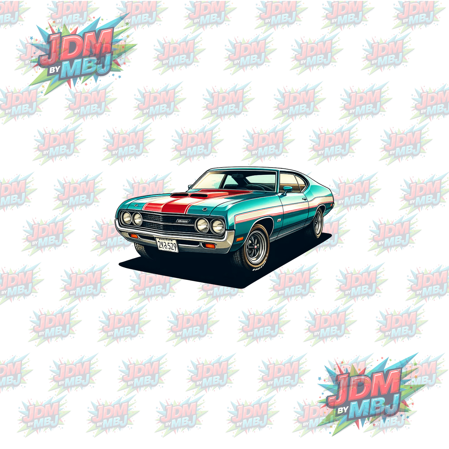 Iron On - Classic Vintage Cars DTF 20cm