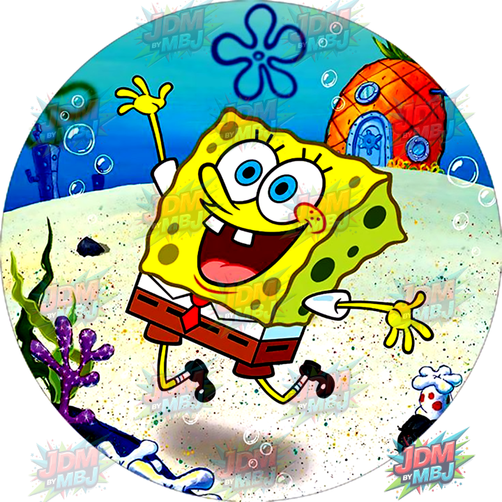 Iron On - Sponge Bob Square Pants  DTF 25cm