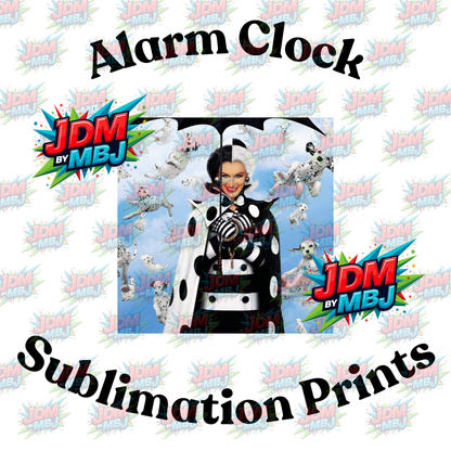Inspired by 101 Dalmatian Alarm Clock Sublimation Prints