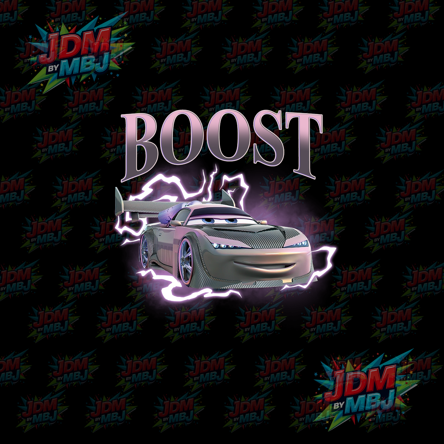 Iron On - Boost "Lighting McQueen" DTF 24cm