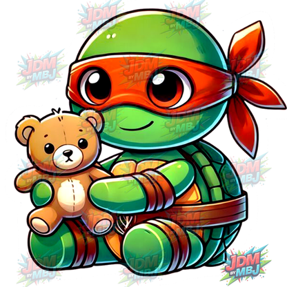 Pegatina termoadhesiva de las Tortugas Ninja Adolescentes Mutantes (25 cm)