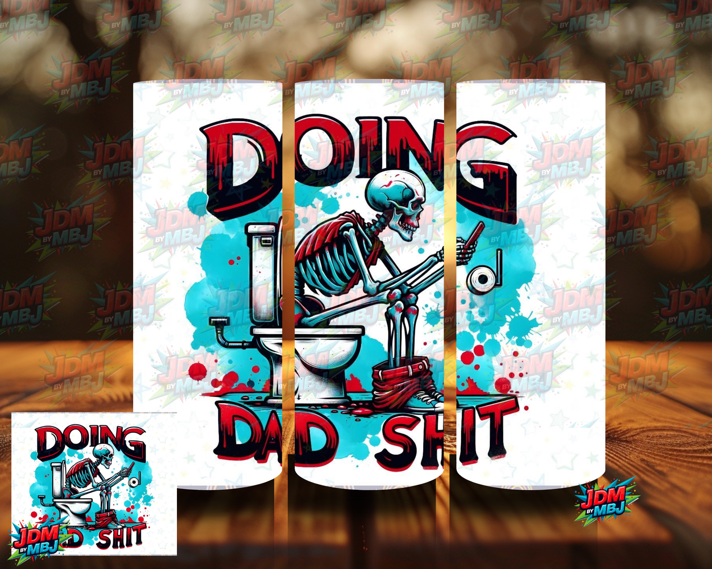Doing Dad Shit - White - Sublimation Prints