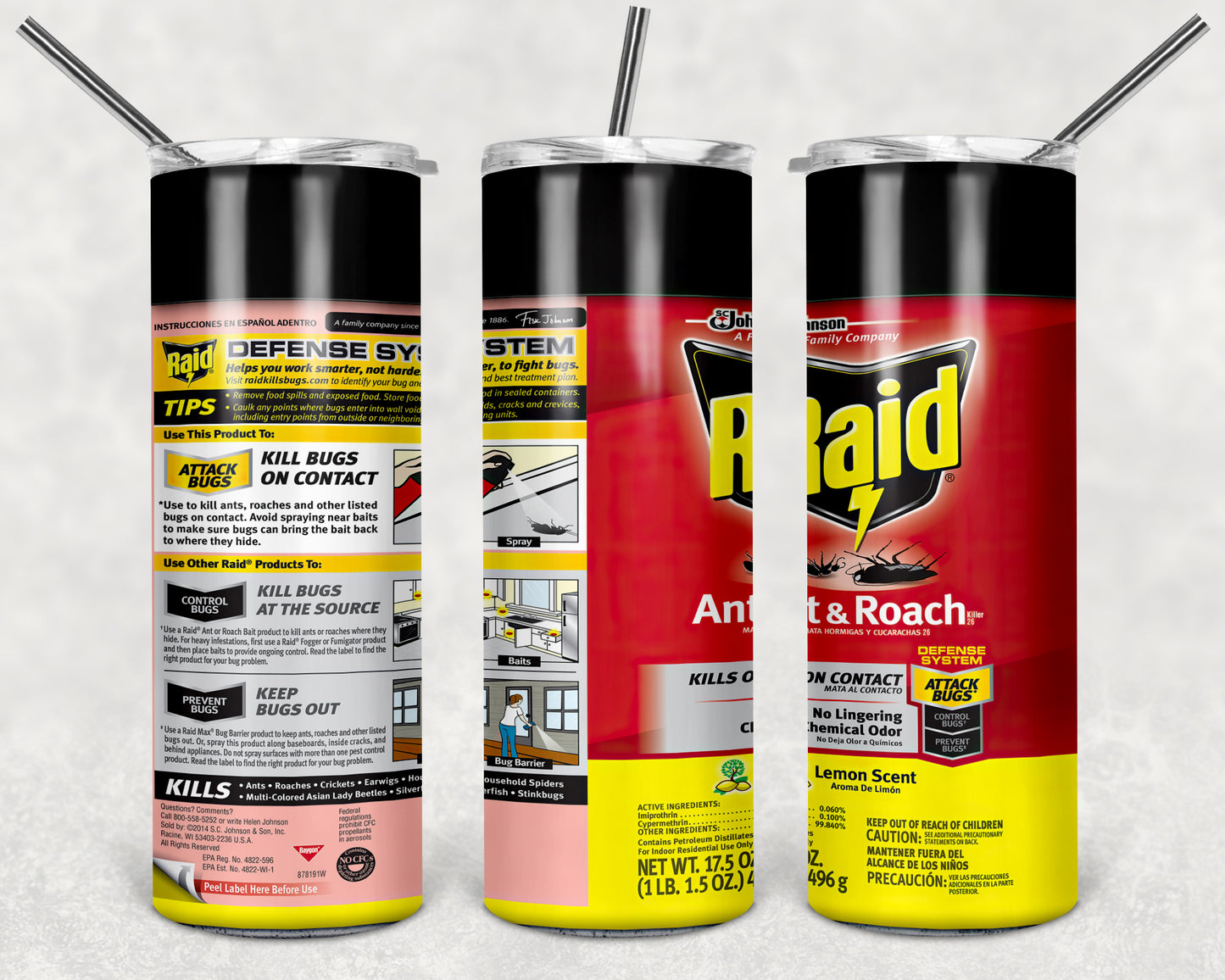 Inspired by RAID Spray Can's Sublimation Prints