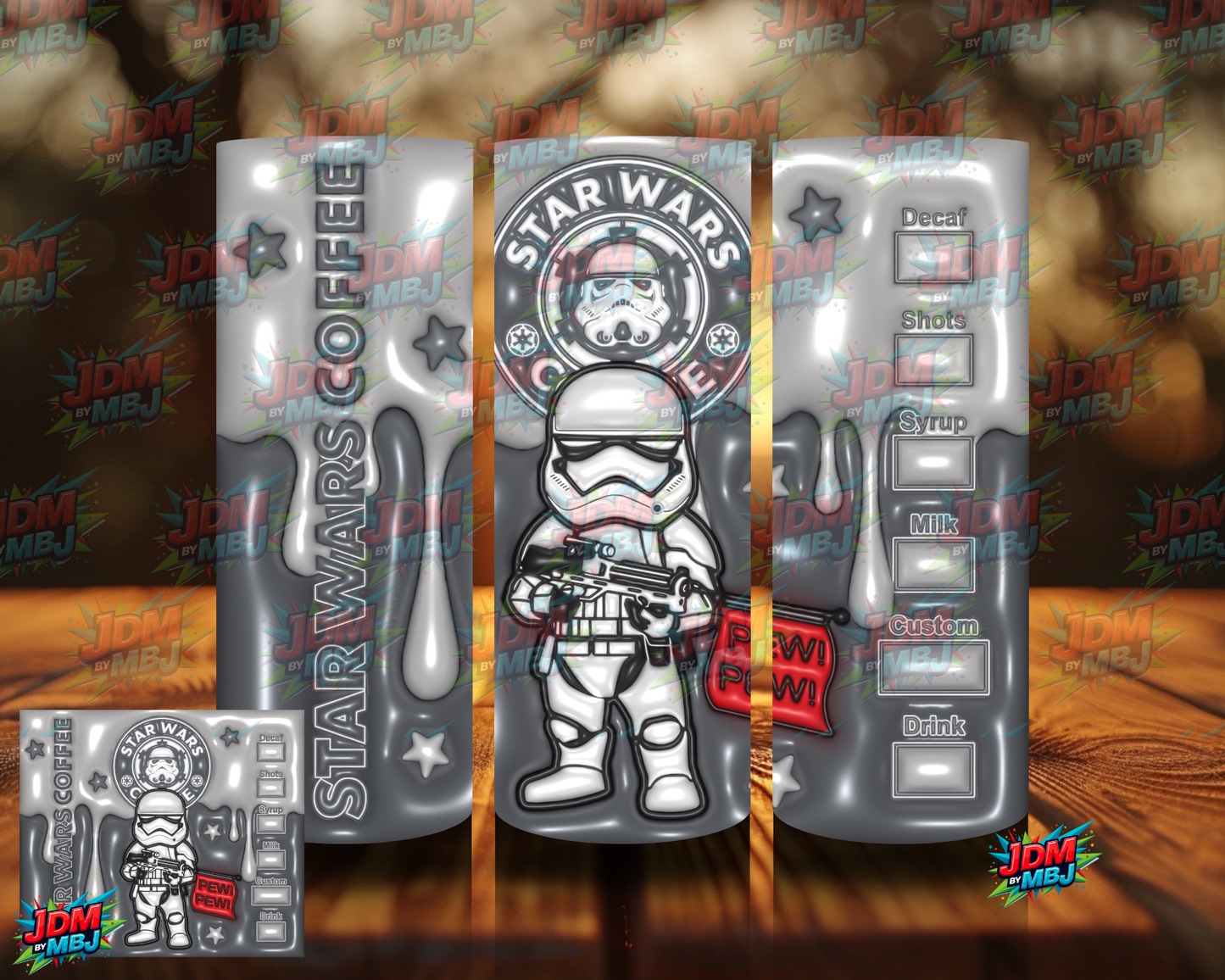 Bubble Style "Coffee" Sublimation Prints