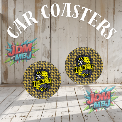 Juego de 2 posavasos para coche fabricados