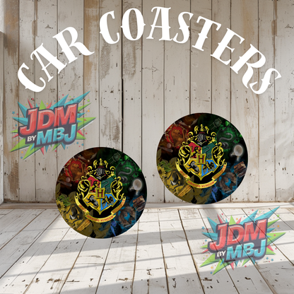 Juego de 2 posavasos para coche fabricados