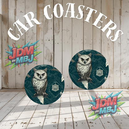 Juego de 2 posavasos para coche fabricados