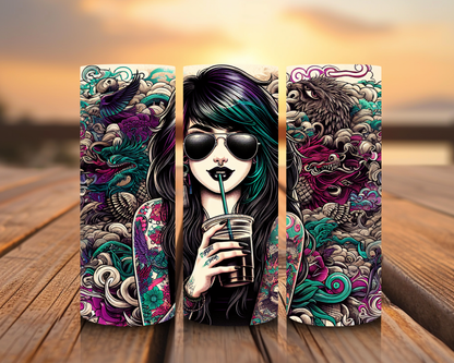 Inspirado en las impresiones de sublimación de Tattoo Girl