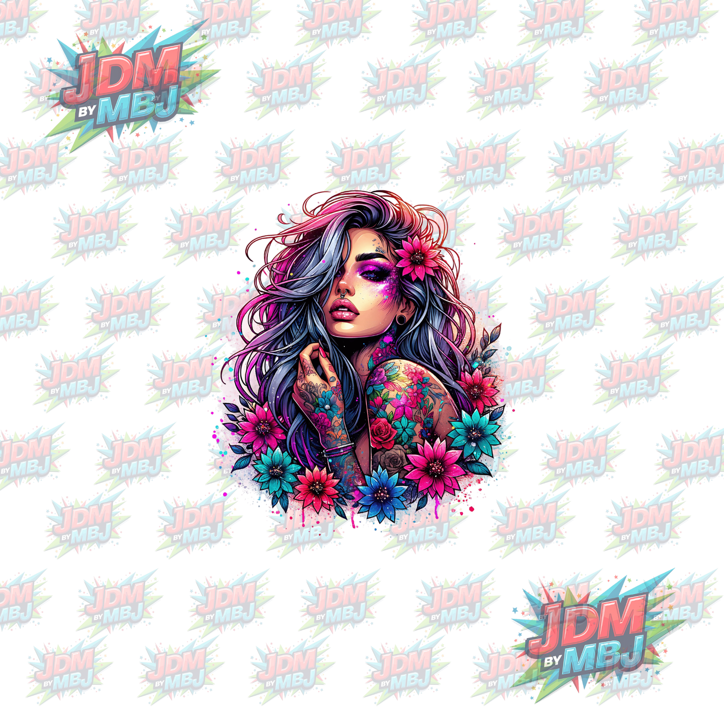 Iron On - Tattoo Girl DTF