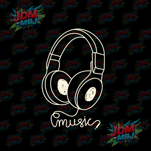 Iron On - Headphones DTF