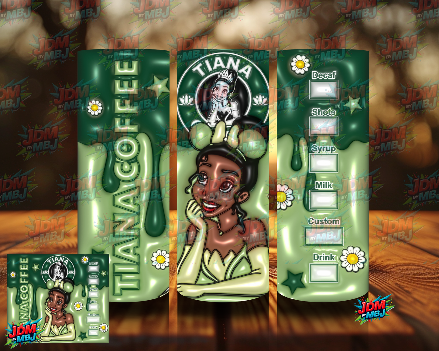 Bubble Style "Coffee" Sublimation Prints