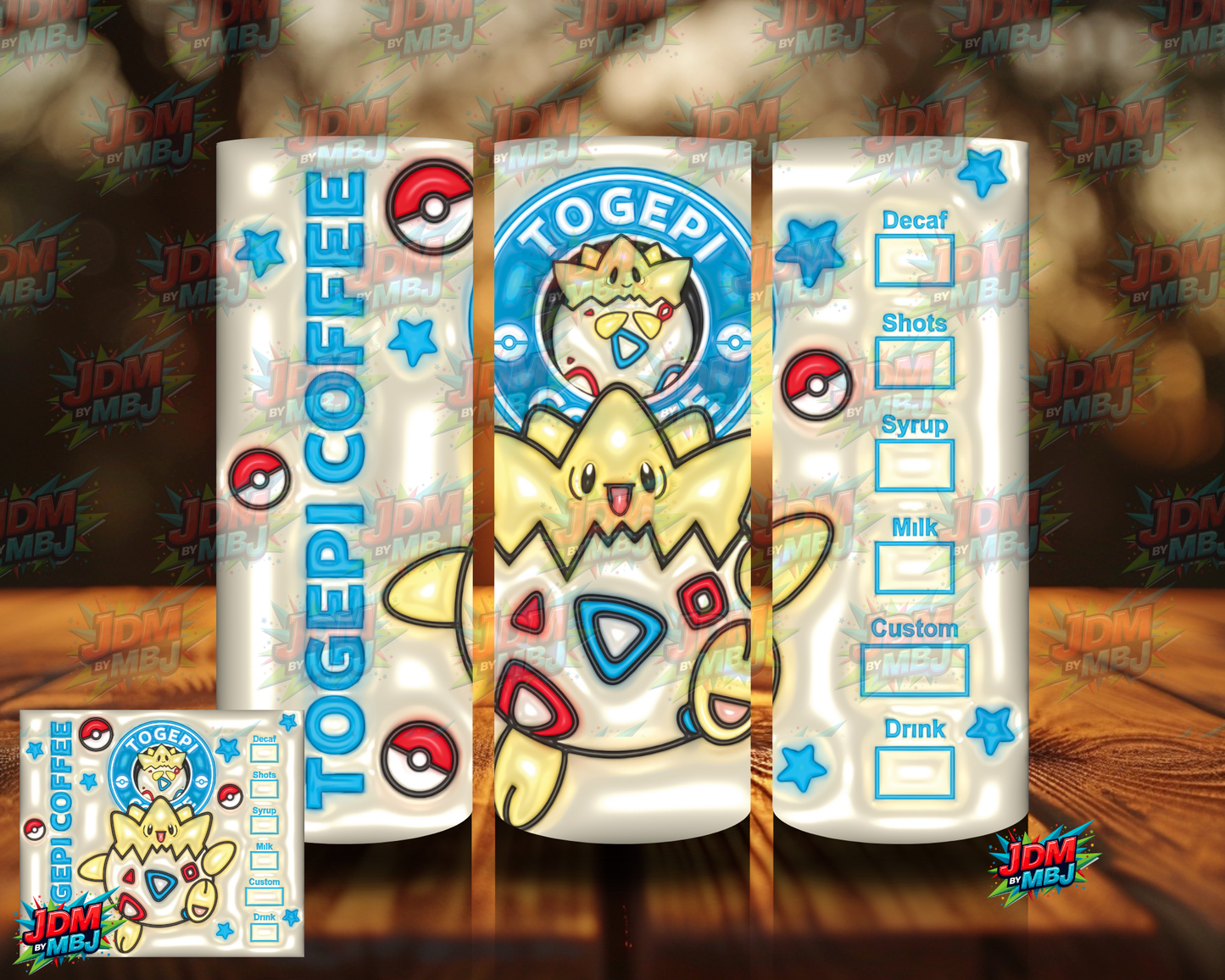 Bubble Style "Coffee" Sublimation Prints