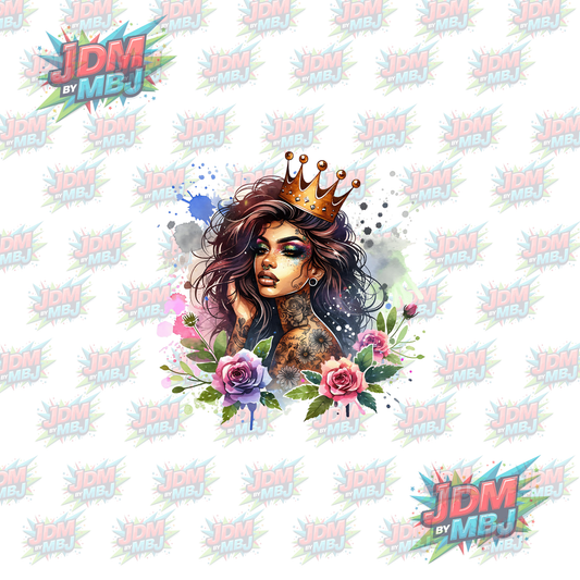 Iron On - Tattoo Girl DTF