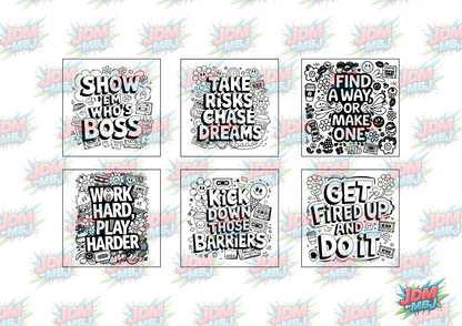 Swear Words "Bold & Easy" Volume 6 Digital Colouring Pages