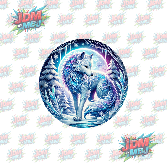Transferencia térmica - Lobo misterioso DTF 25 cm