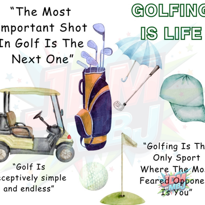 Inspirado en las impresiones de sublimación de golf