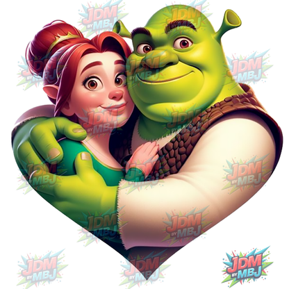 Vinilo termoadhesivo Shrek DTF de 25 cm