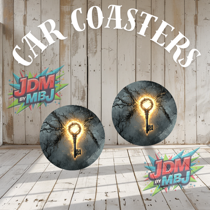 Juego de 2 posavasos para coche fabricados