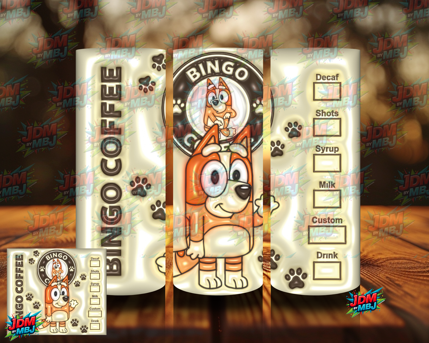 Bubble Style "Coffee" Sublimation Prints