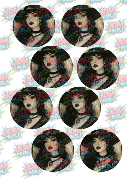 Impresiones de sublimación de posavasos para coche (8 por página)