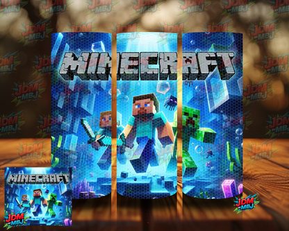 Rhinestone Minecraft 20oz Sublimation Prints
