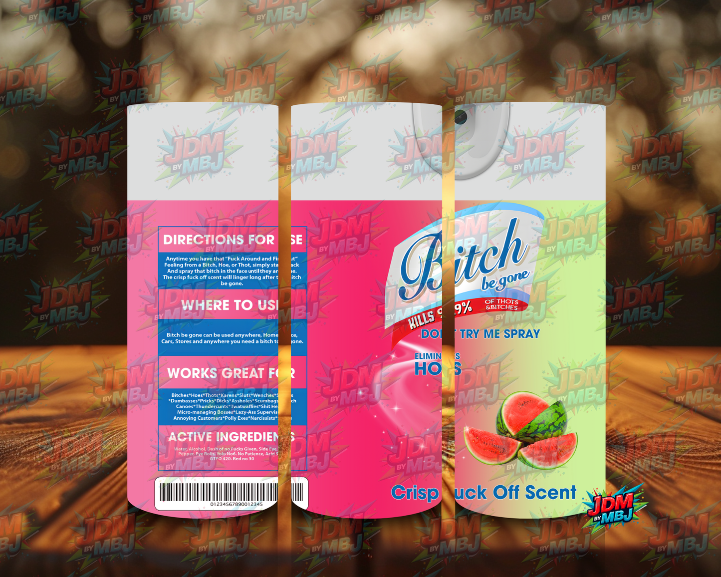 Inspired by Bi*ch be Gone Sublimation Prints