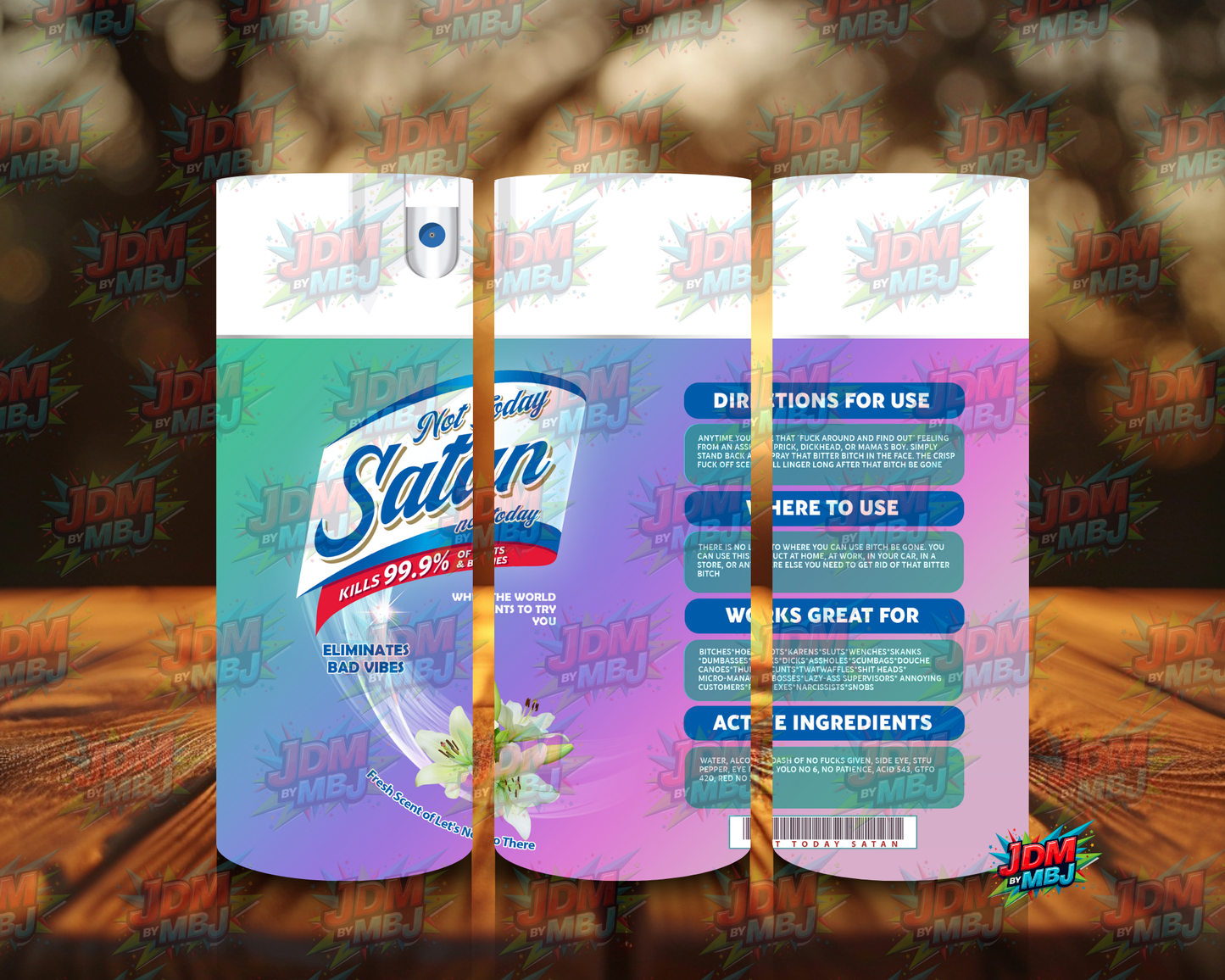 Inspired by Not Today Satan Sublimation Prints