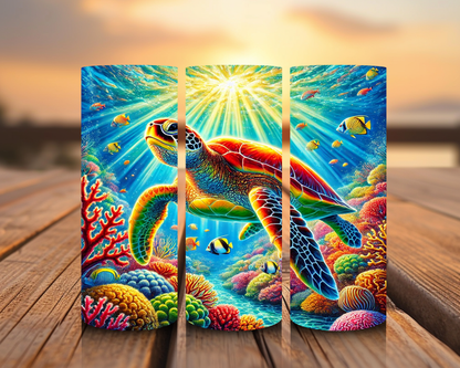 Inspirado en las impresiones de sublimación de tortugas