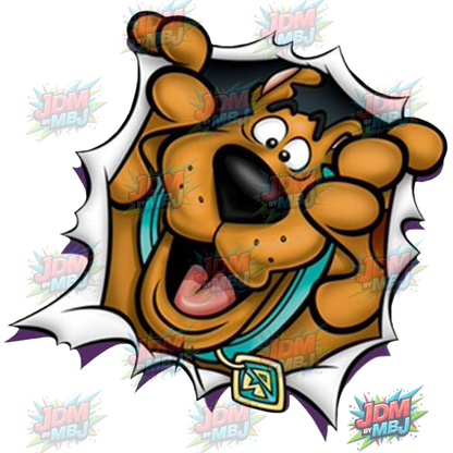 Vinilo termoadhesivo de Scooby Doo (DTF) de 25 cm