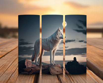 Inspirado en impresiones de sublimación de lobos