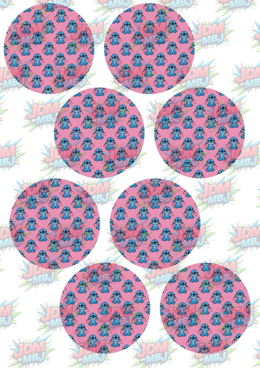 Inspired by Stitch Coasters Sublimation Prints