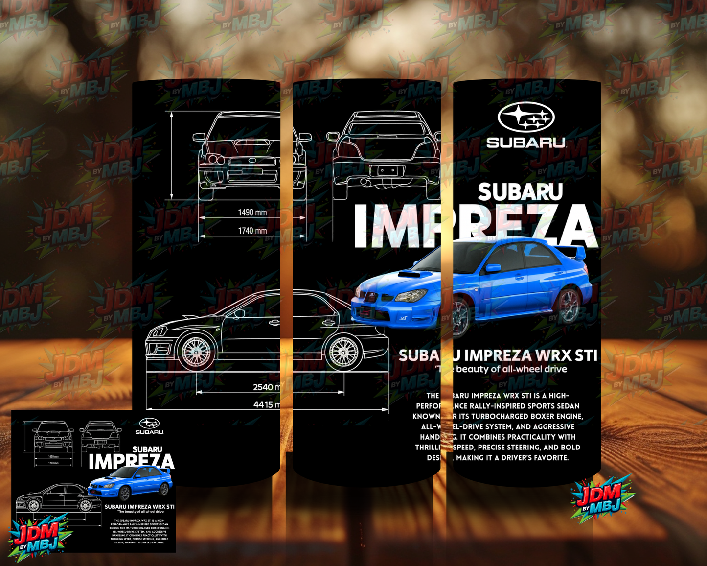 Inspired by Car Brands Sublimation Prints