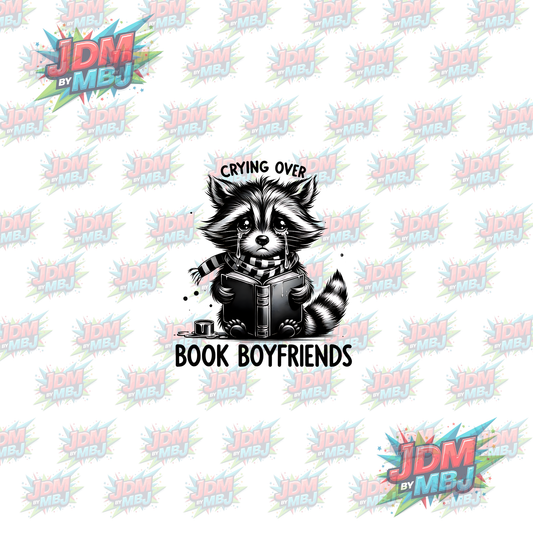 Iron On - Crying Over Book Boyfriend "Fox" DTF 20cm