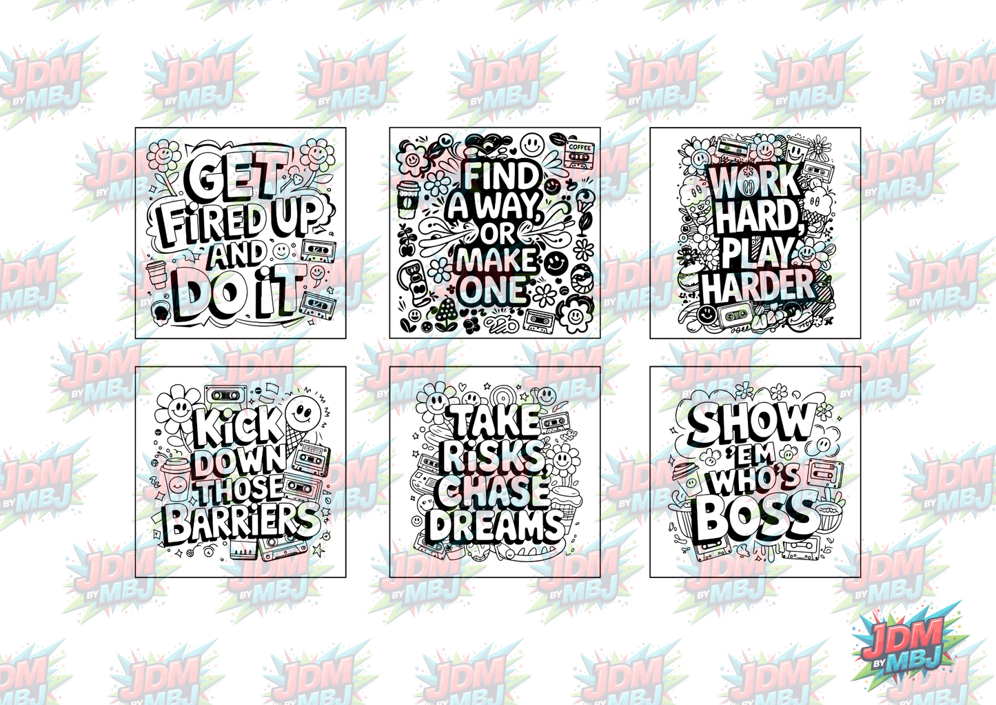 Swear Words "Bold & Easy" Volume 7 Digital Colouring Pages