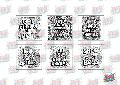 Swear Words "Bold & Easy" Volume 7 Digital Colouring Pages