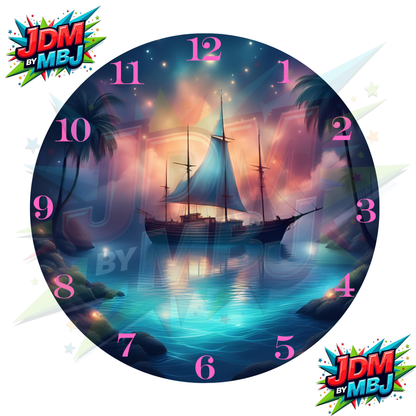 Impresiones por sublimación de relojes de 20 cm x 20 cm (8 pulgadas) - Inspirados en obras de arte mixtas