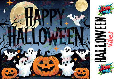 Inspirado en las impresiones de sublimación de Halloween