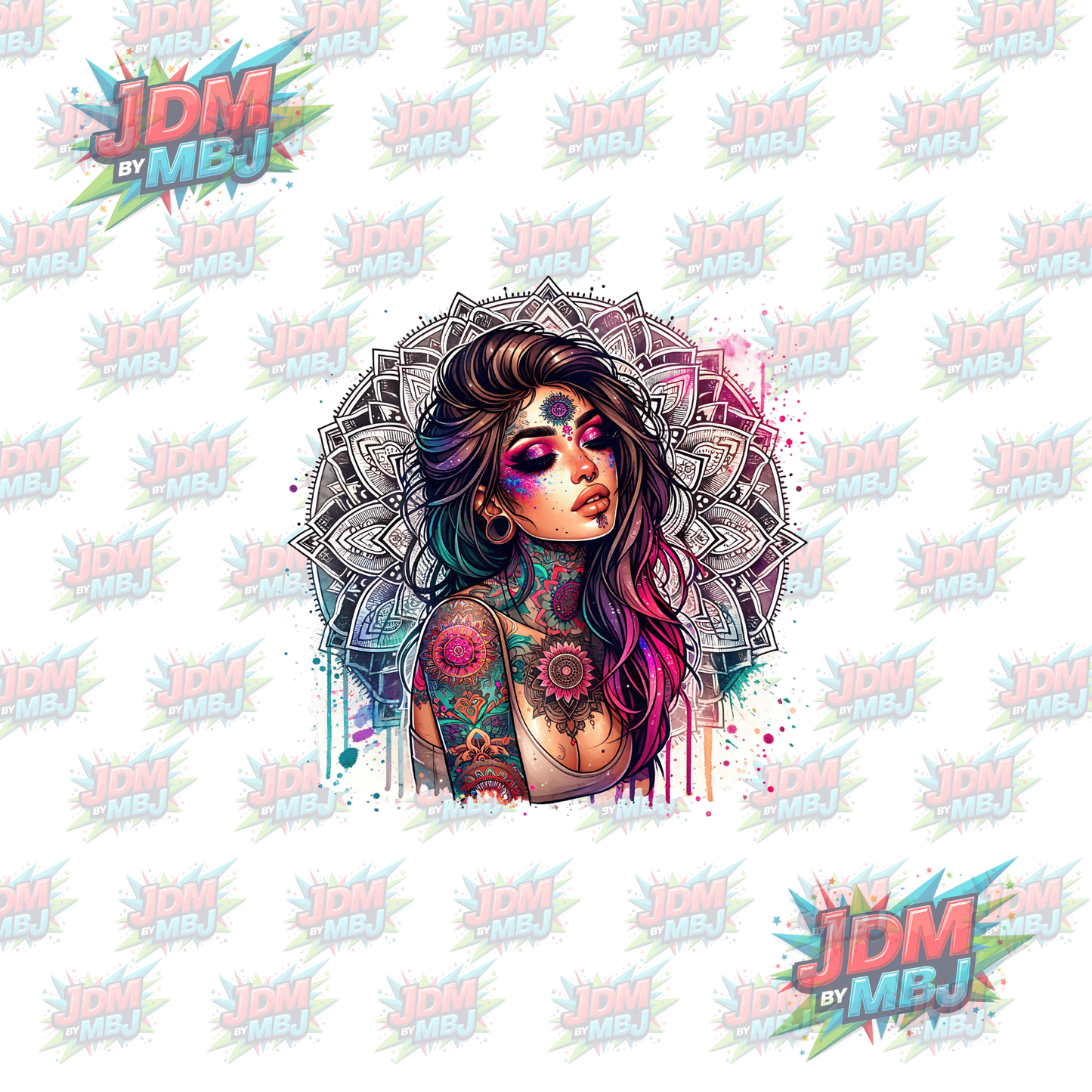 Iron On - Tattoo Girl DTF