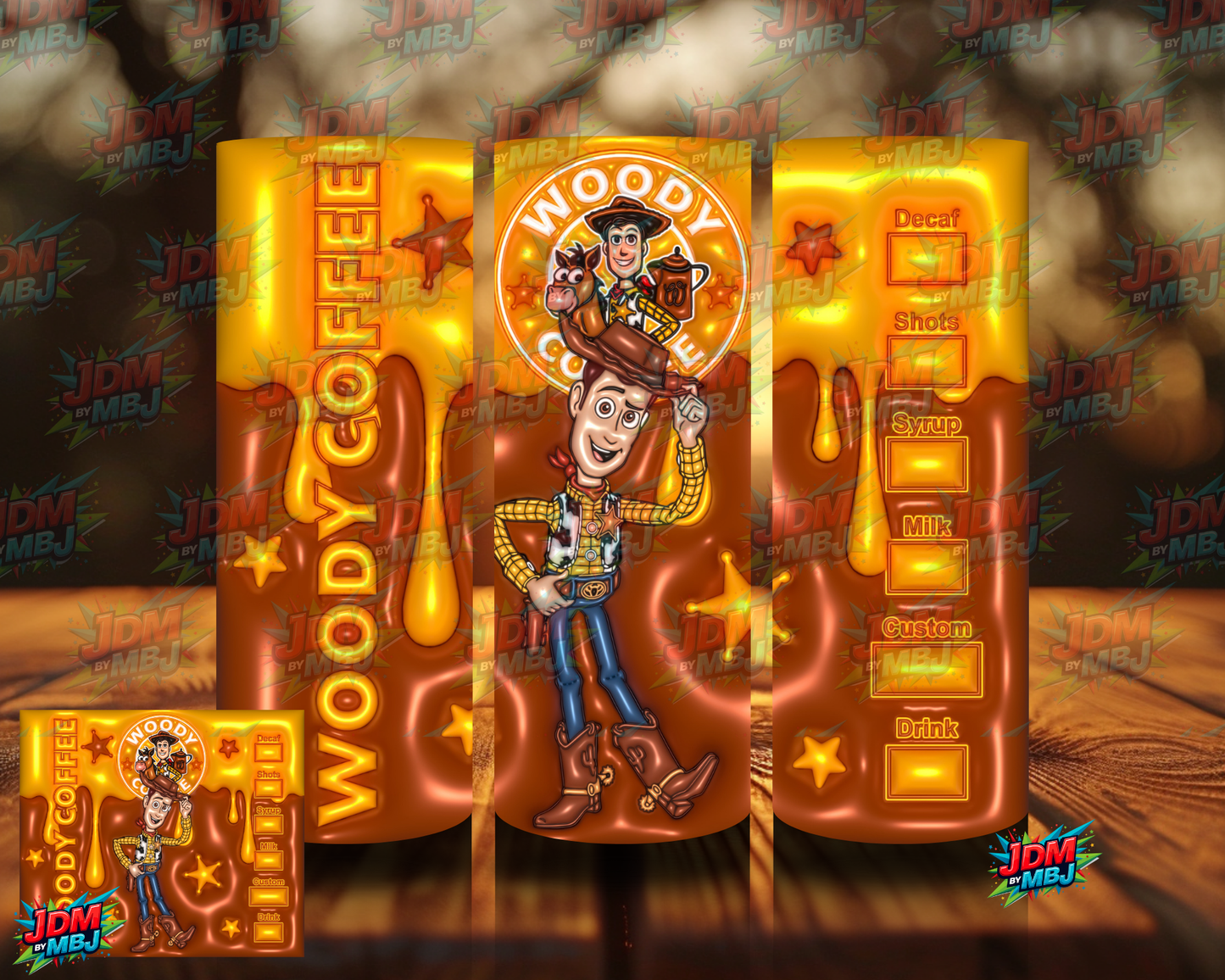 Bubble Style "Coffee" Sublimation Prints