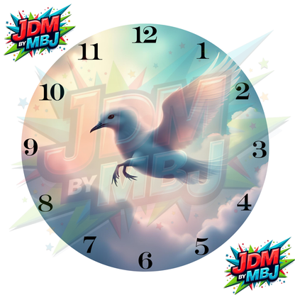 Impresiones de sublimación de relojes de 8 pulgadas (20 cm x 20 cm) - Inspiradas en animales