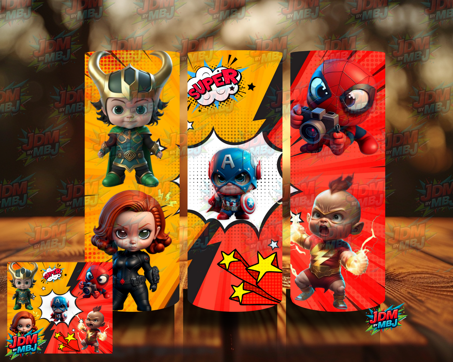 Inspired by Marvel Sublimation Prints