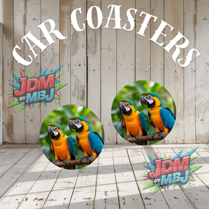 Juego de 2 posavasos para coche fabricados