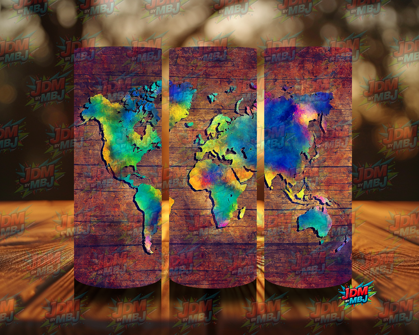 Inspired by World Maps Sublimation Prints