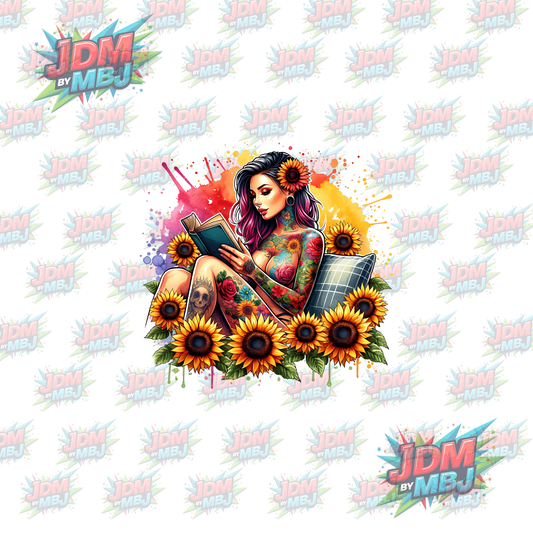 Iron On - Tattoo Girl DTF