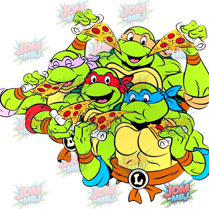 Pegatina termoadhesiva de las Tortugas Ninja Adolescentes Mutantes (25 cm)