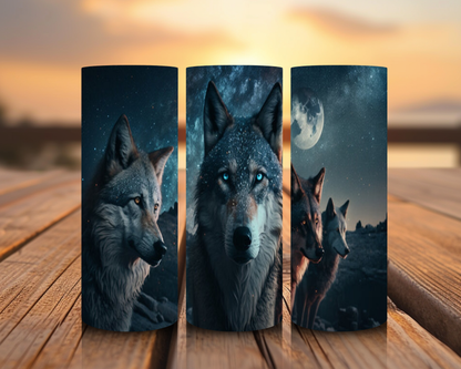 Inspirado en impresiones de sublimación de lobos