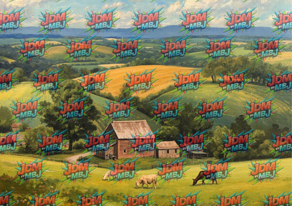 Farm Life Cutting Board Sublimation Prints